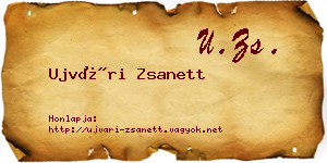 Ujvári Zsanett névjegykártya