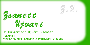 zsanett ujvari business card